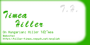 timea hiller business card